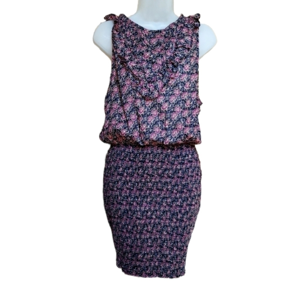 NWT Free People Plum Combo Sleeveless Mini Dress
